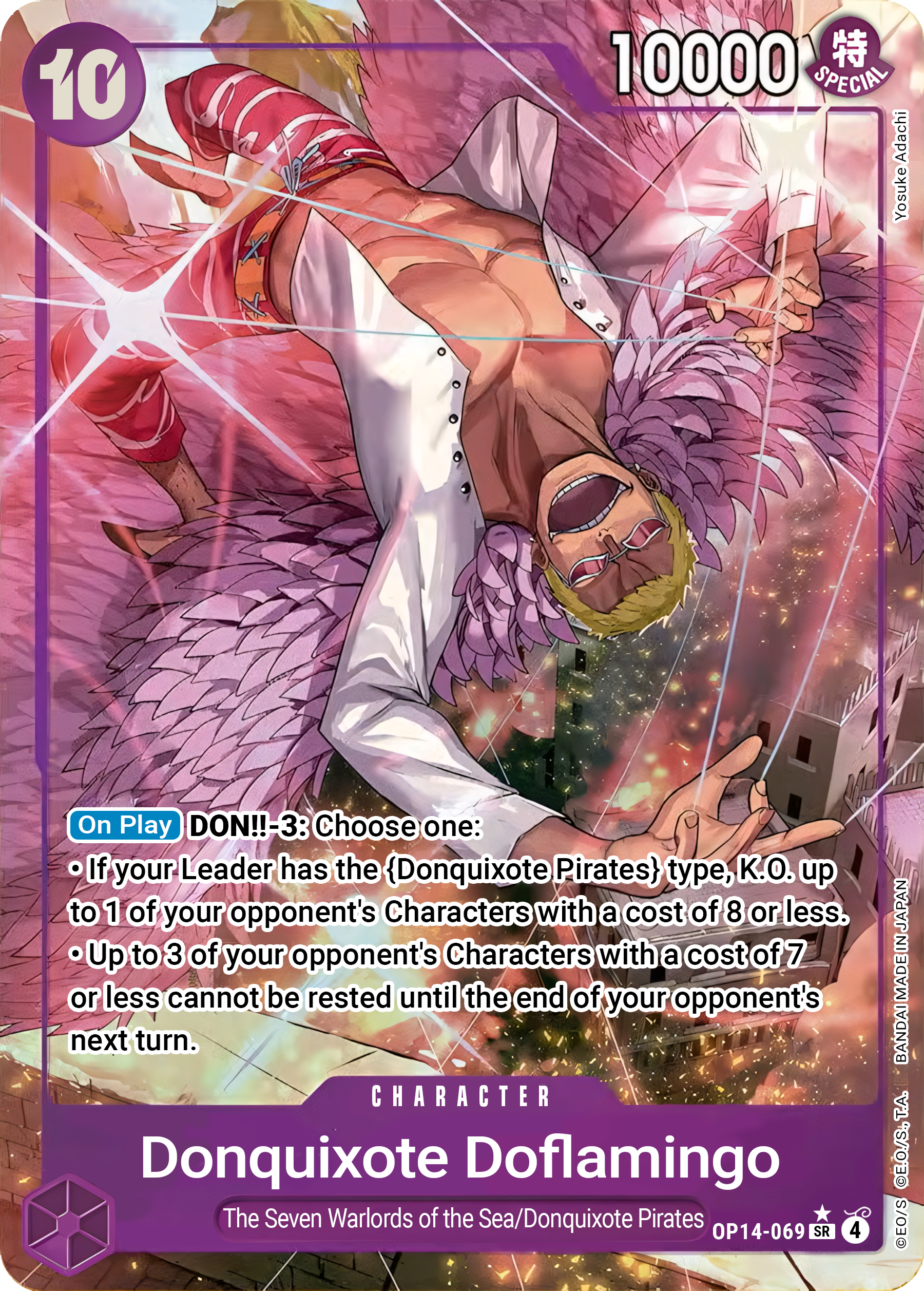 Donquixote Doflamingo OP14-069 (The Azure Sea's Seven)  - Alternate Art Foil