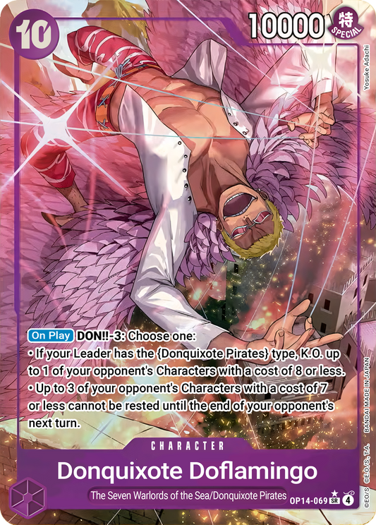 Donquixote Doflamingo OP14-069 (The Azure Sea's Seven)  - Alternate Art Foil
