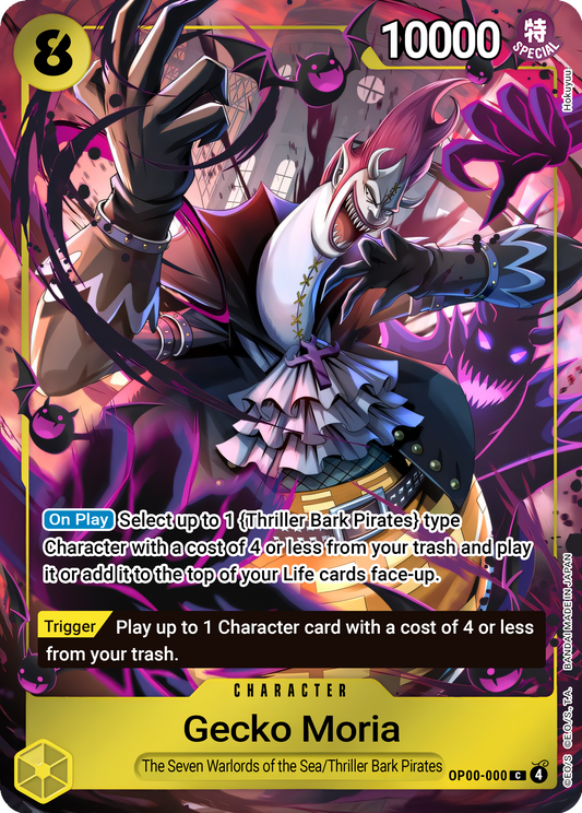 Gecko Moria OP14-104 (The Azure Sea's Seven)  - Alternate Art Foil