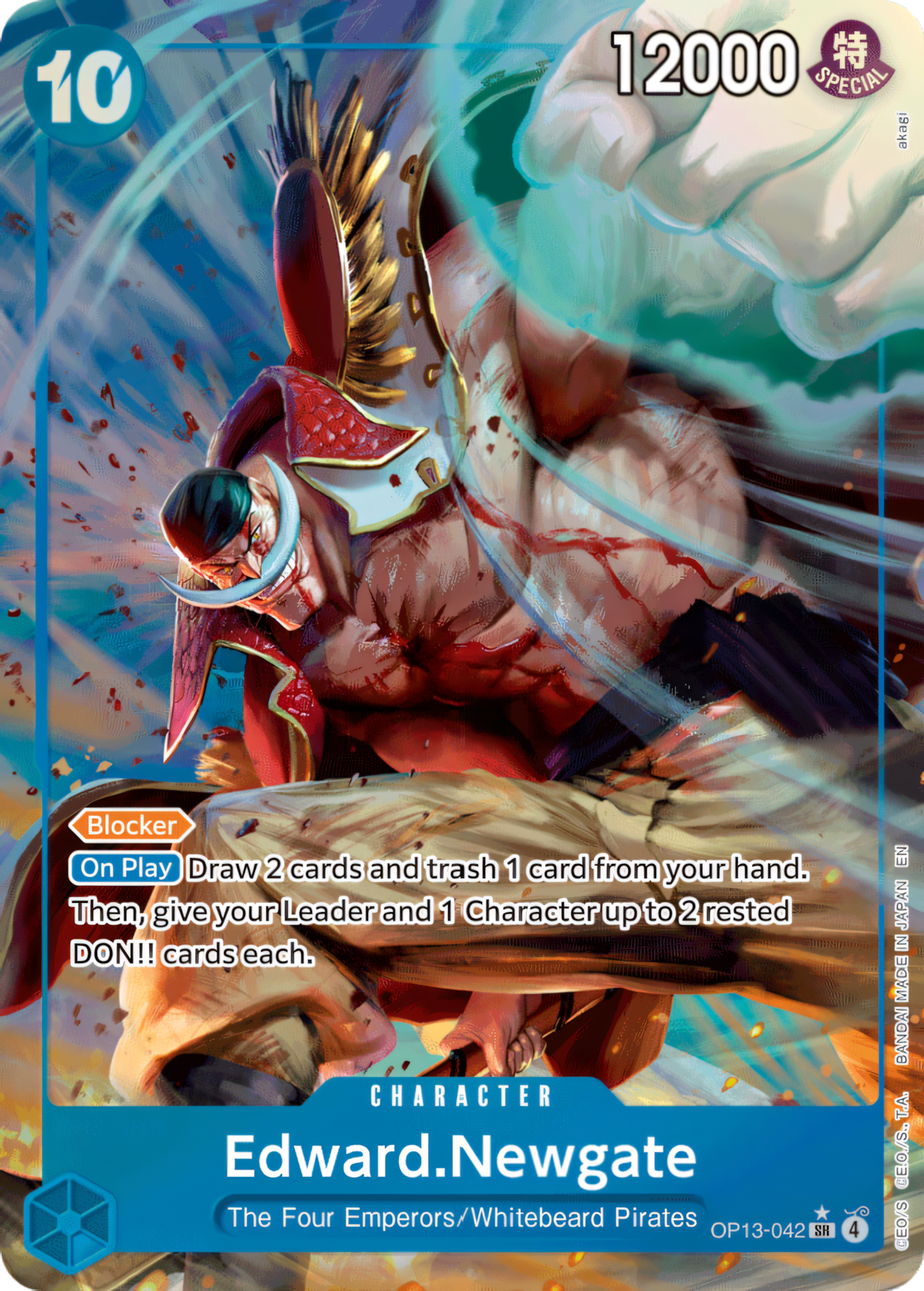 Edward.Newgate OP13-042 (Carrying On His Will)  - Alternate Art Foil
