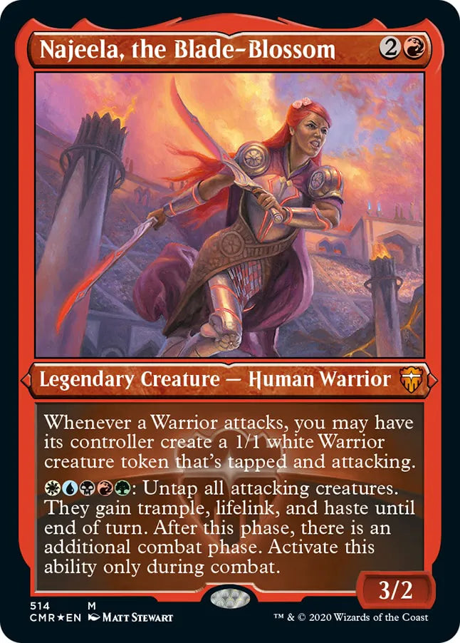Najeela, the Blade-Blossom 514 (Commander Legends)  - Etched Foil