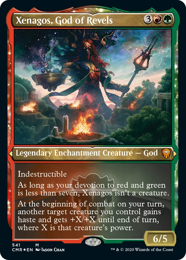 Xenagos, God of Revels 541 (Commander Legends)  - Etched Foil