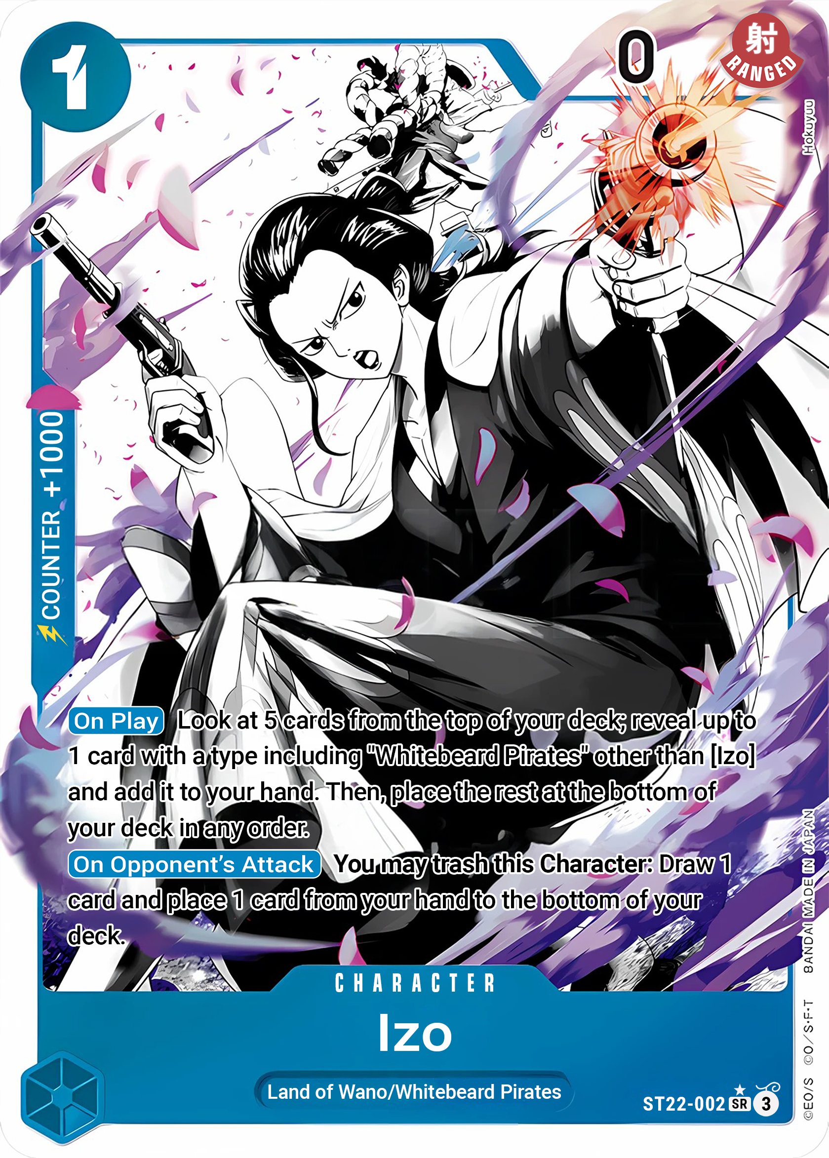 Izo ST22-002 (Starter Deck 22: Ace & Newgate)  - Parallel Foil