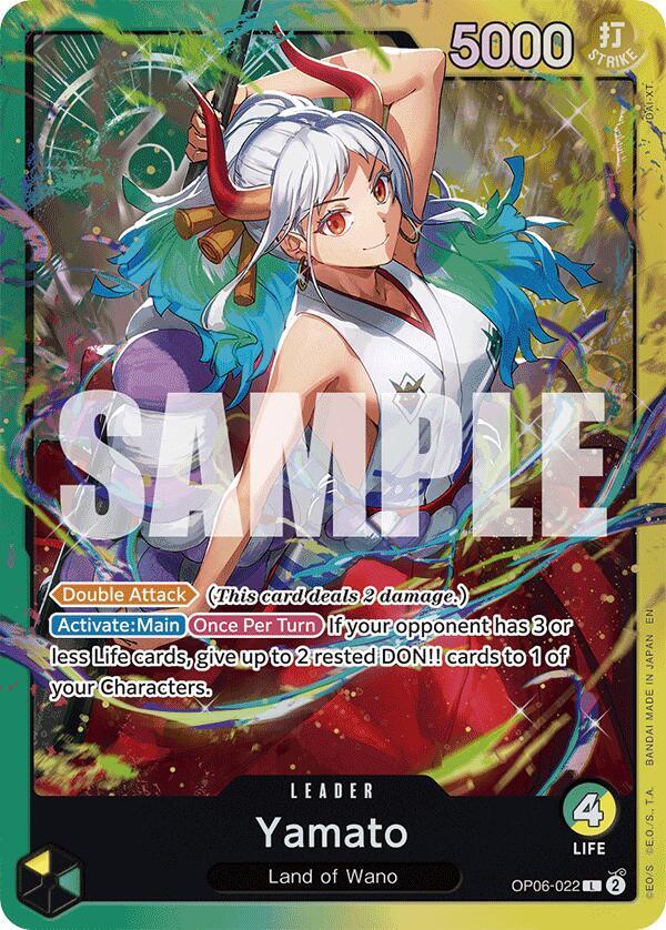 Yamato OP06-022 (Starter Deck 28: GREEN/YELLOW Yamato)  - Foil