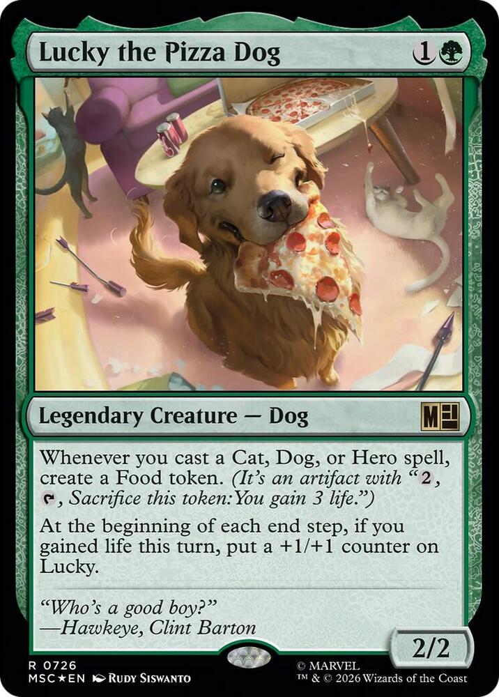 Lucky the Pizza Dog 726 (Commander: Marvel Super Heroes)  - Foil