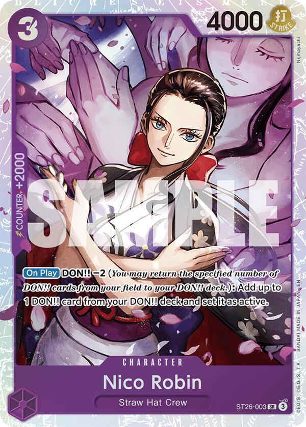 Nico Robin ST26-003 (Starter Deck 26: PURPLE/BLACK Monkey.D.Luffy)  - Foil