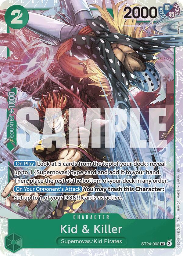 Kid & Killer ST24-002 (Starter Deck 24: GREEN Jewelry Bonney)  - Foil