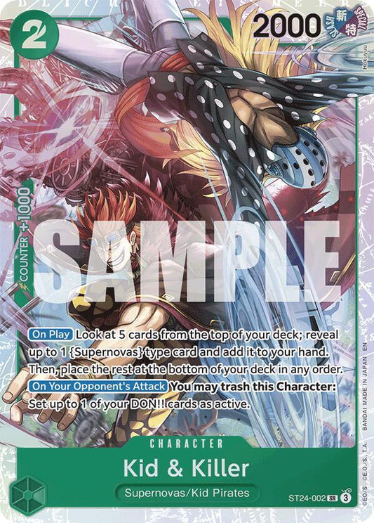 Kid & Killer ST24-002 (Starter Deck 24: GREEN Jewelry Bonney)  - Foil