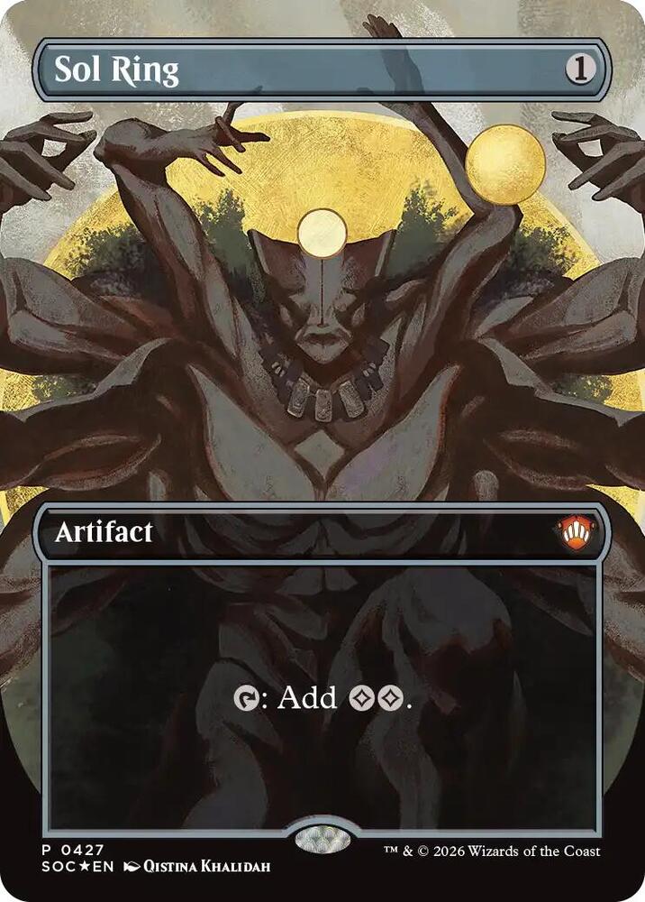 Sol Ring 427 (Commander: Secrets of Strixhaven)  - Borderless Foil