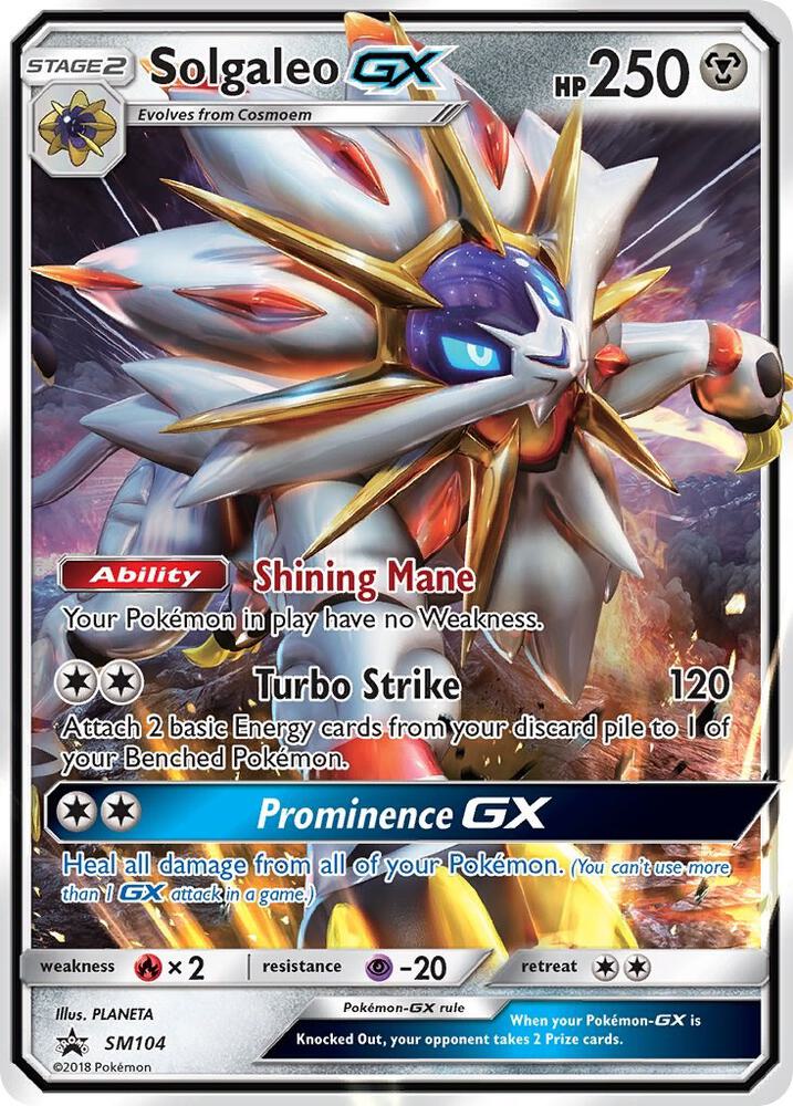 2016 Pokemon SM Promos SM104 Solgaleo GX - SM104 Promo