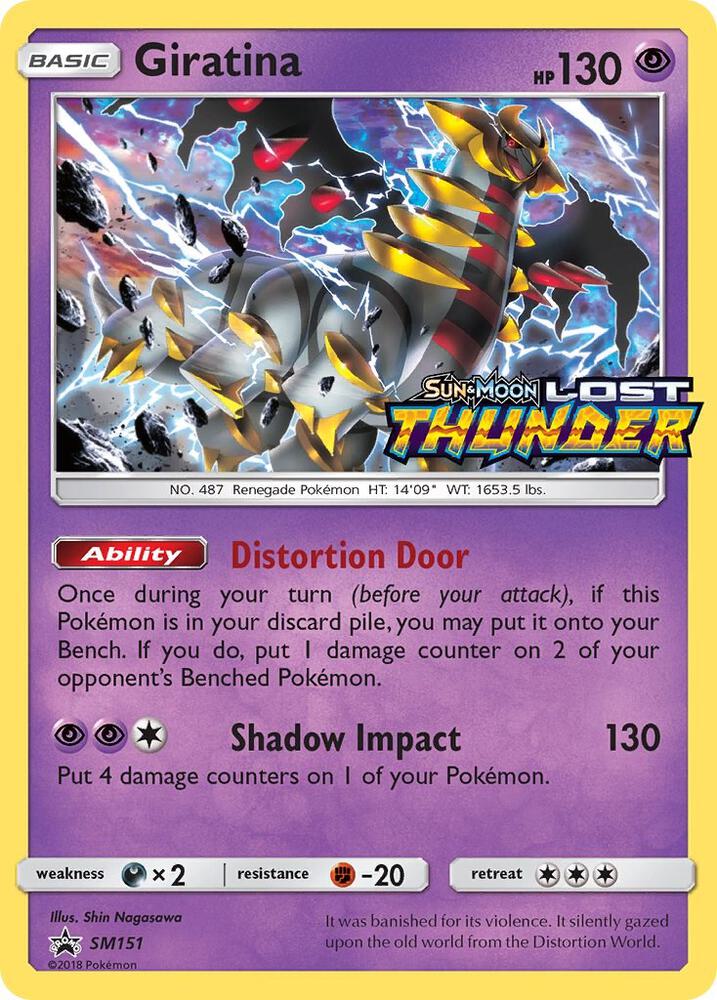 2016 Pokemon SM Promos SM151 Giratina - SM151 (Prerelease) Promo