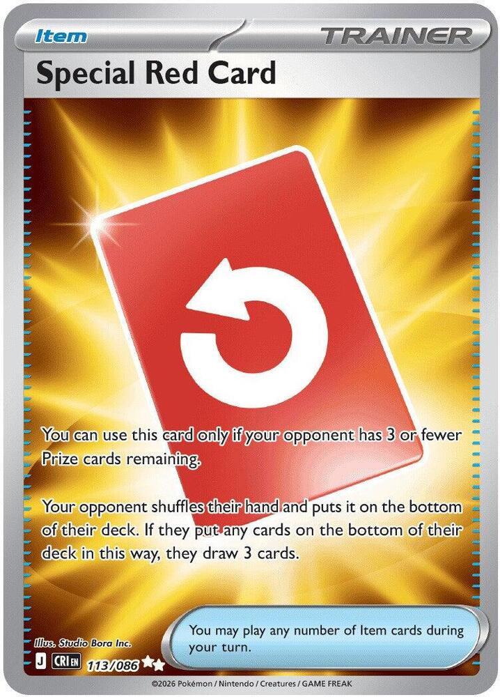 Special Red Card 113/086 (ME04: Chaos Rising)  - Holofoil