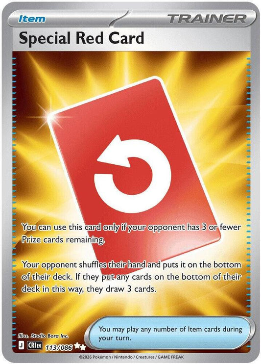 Special Red Card 113/086 (ME04: Chaos Rising)  - Holofoil
