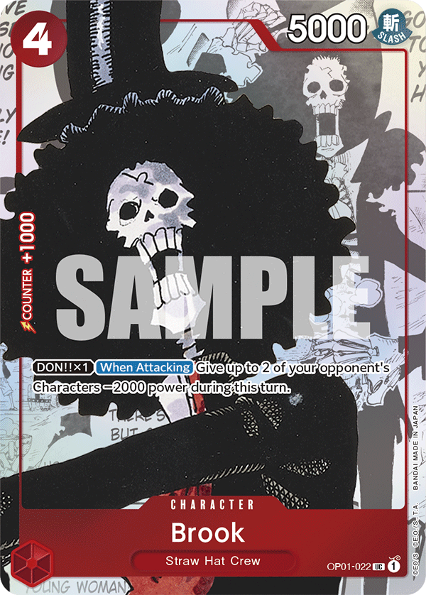 Brook (PCC 25th) OP01-022 (One Piece Promotion Cards)  - Alternate Art Foil