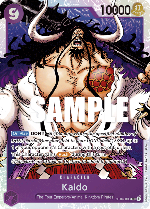 Kaido ST04-003 (Starter Deck 4: Animal Kingdom Pirates)  - Foil