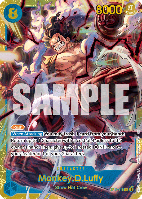 Monkey.D.Luffy OP11-118 (Learn Together Deck Set) 