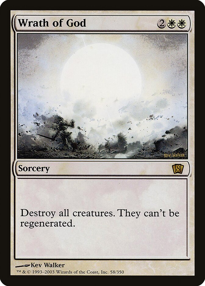 Wrath of God 58★/350 (8th Edition)  - Foil