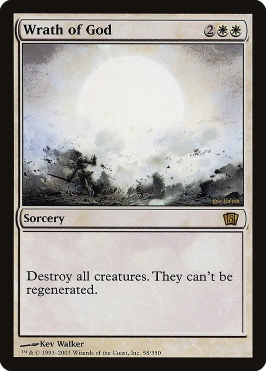 Wrath of God 58★/350 (8th Edition)  - Foil