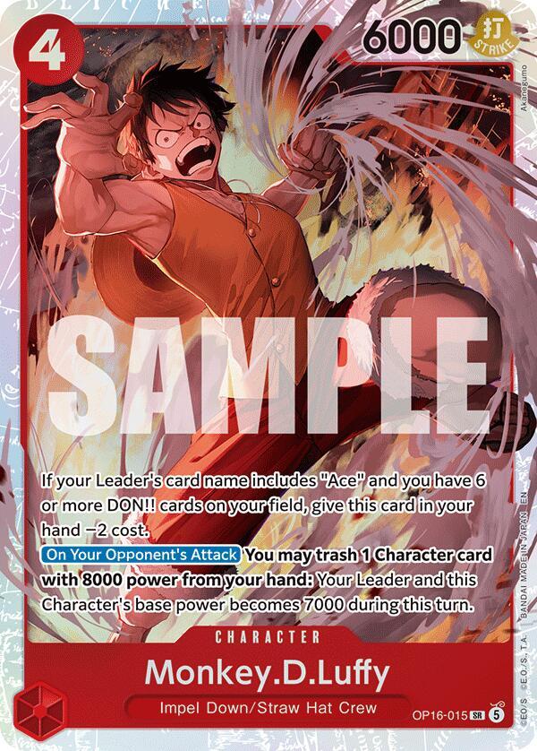 Monkey.D.Luffy OP16-015 (The Time of Battle)  - Foil