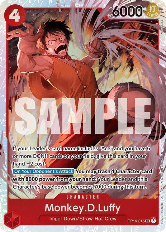 Monkey.D.Luffy OP16-015 (The Time of Battle)  - Foil