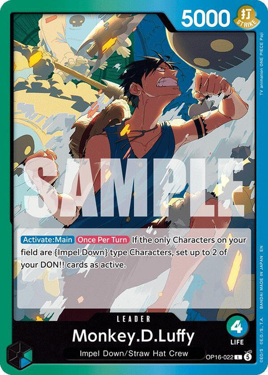 Monkey.D.Luffy OP16-022 (The Time of Battle) 