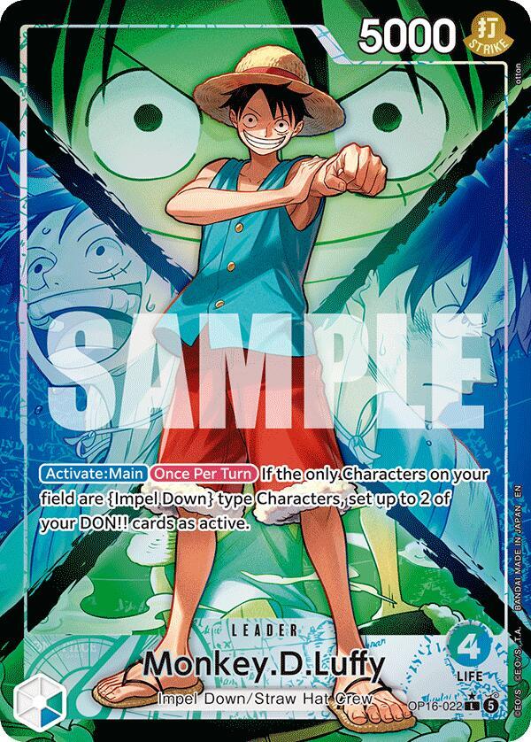 Monkey.D.Luffy OP16-022 (The Time of Battle)  - Alternate Art Foil