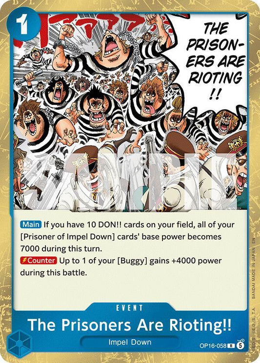 The Prisoners Are Rioting!! OP16-058 (The Time of Battle)  - Foil