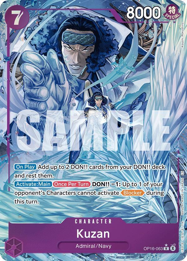 Kuzan OP16-063 (The Time of Battle)  - Alternate Art Foil