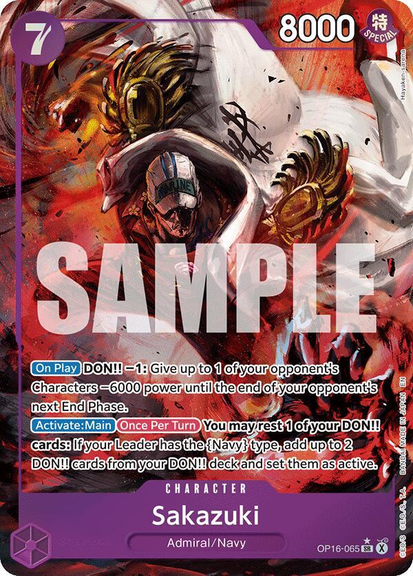 Sakazuki OP16-065 (The Time of Battle)  - Alternate Art Foil