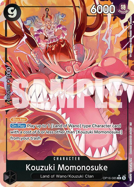 Kouzuki Momonosuke OP16-085 (The Time of Battle)  - Alternate Art Foil