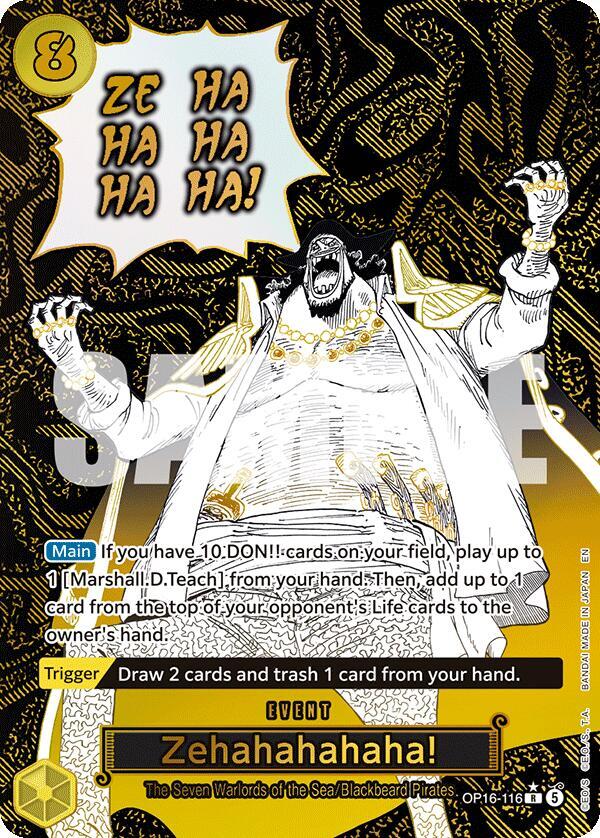 Zehahahahaha! OP16-116 (The Time of Battle)  - Alternate Art Foil