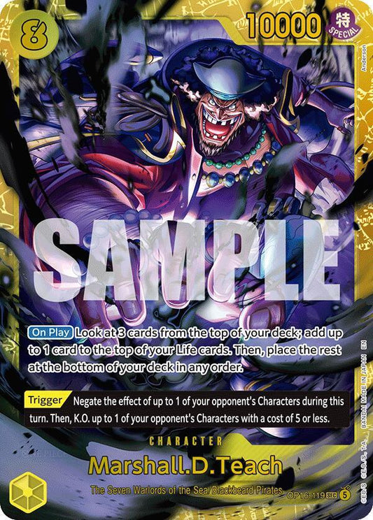 Marshall.D.Teach OP16-119 (The Time of Battle)  - Foil