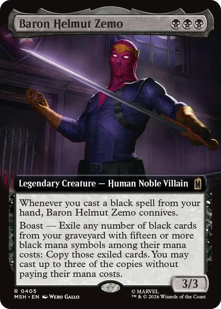 Baron Helmut Zemo 405 (Marvel Super Heroes)  - Extended Art Foil