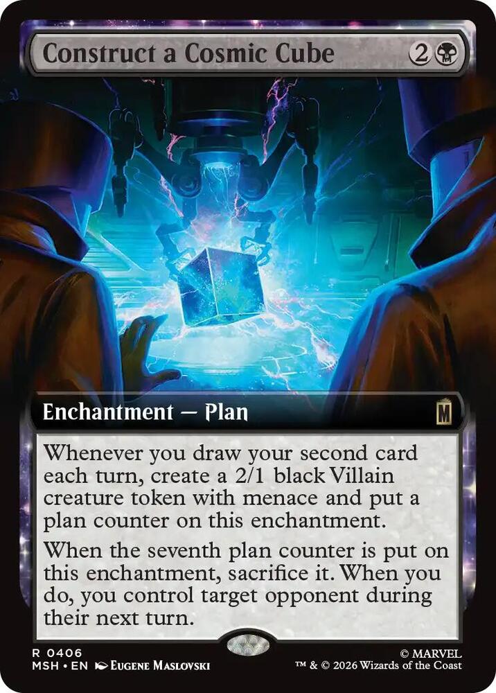 Construct a Cosmic Cube Extended Art 406 (Marvel Super Heroes)  - Extended Art Foil