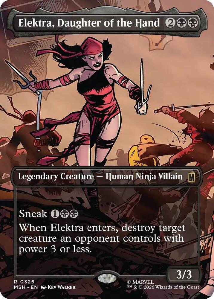 Elektra, Daughter of the Hand 326 (Marvel Super Heroes)  - Borderless