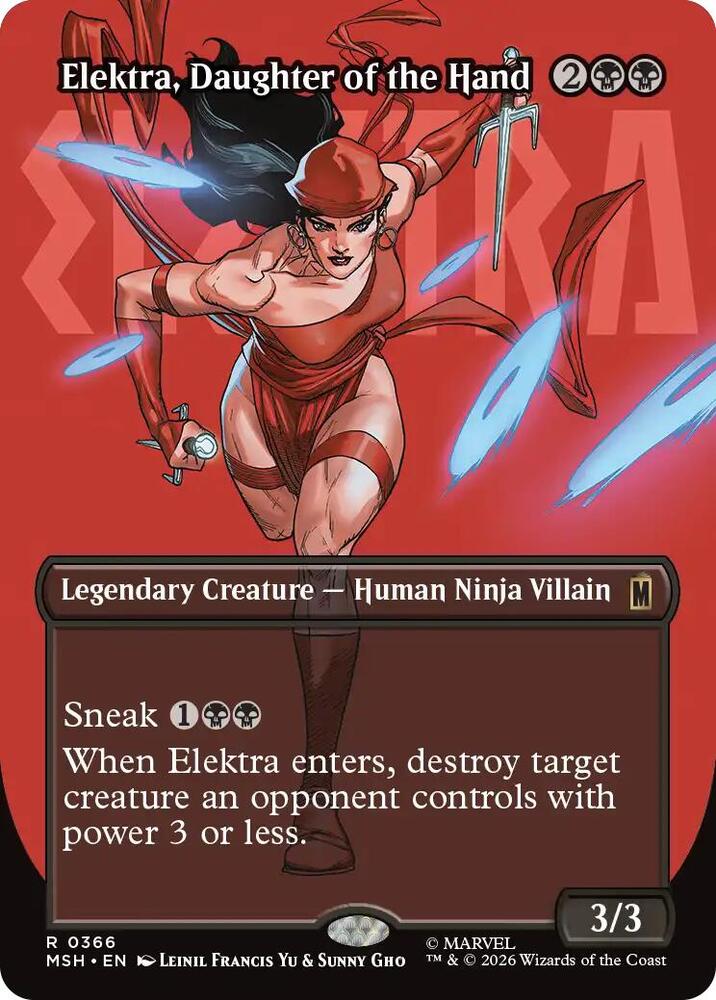 Elektra, Daughter of the Hand 366 (Marvel Super Heroes)  - Borderless
