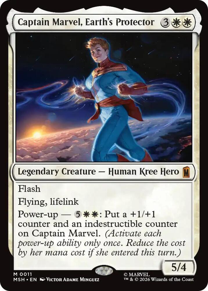 Captain Marvel Earths Protector 11 (Marvel Super Heroes)  - Foil