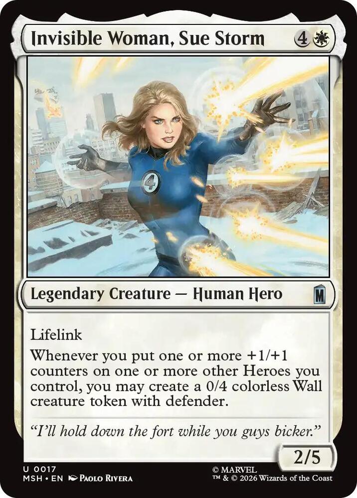 Invisible Woman, Sue Storm 17 (Marvel Super Heroes)  - Foil