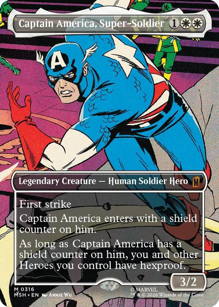 Captain America, Super-Soldier 316 (Marvel Super Heroes)  - Borderless