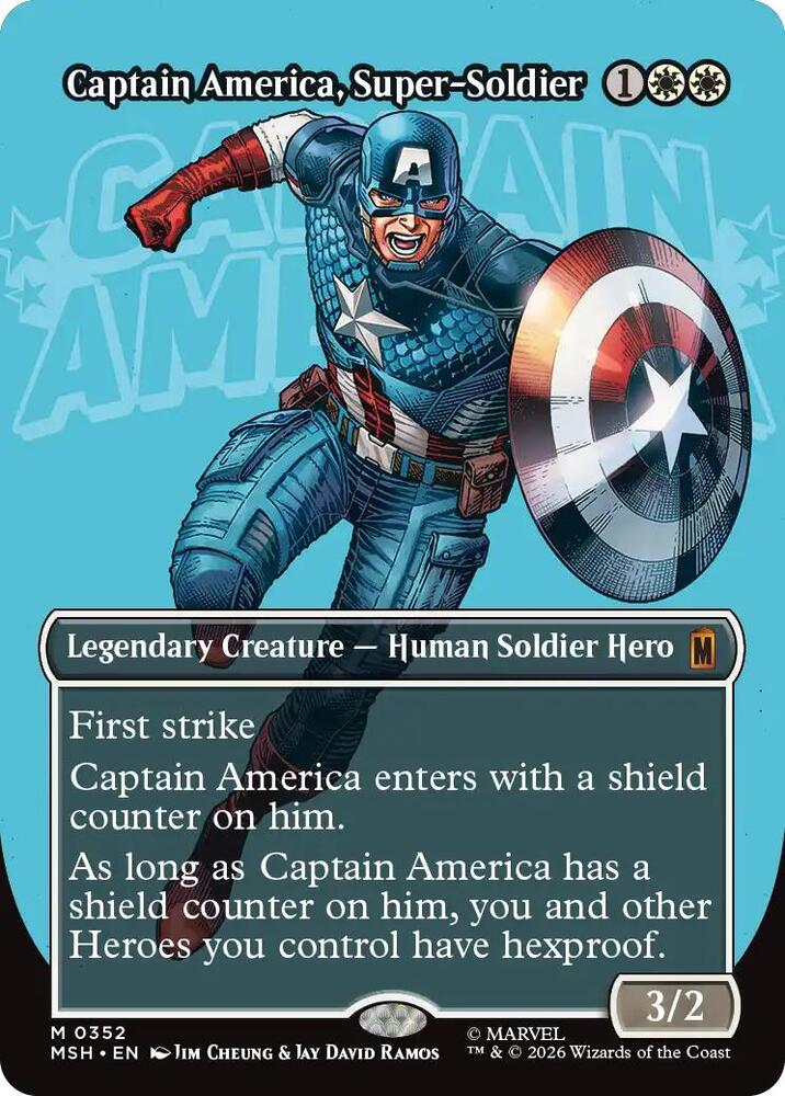 Captain America, Super-Soldier 352 (Marvel Super Heroes)  - Borderless Foil