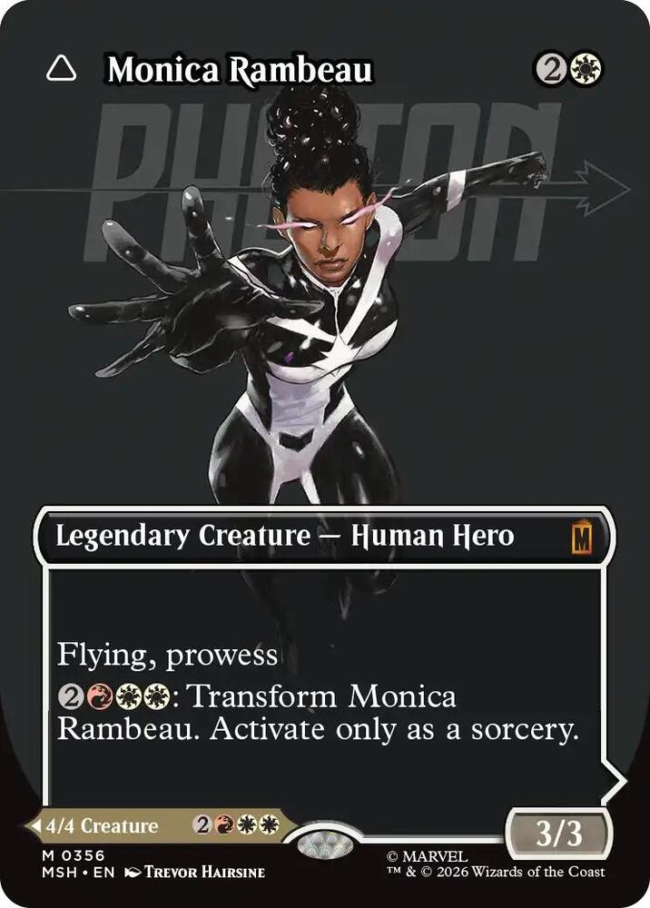 Monica Rambeau // Photon, Living Light 356 (Marvel Super Heroes)  - Borderless