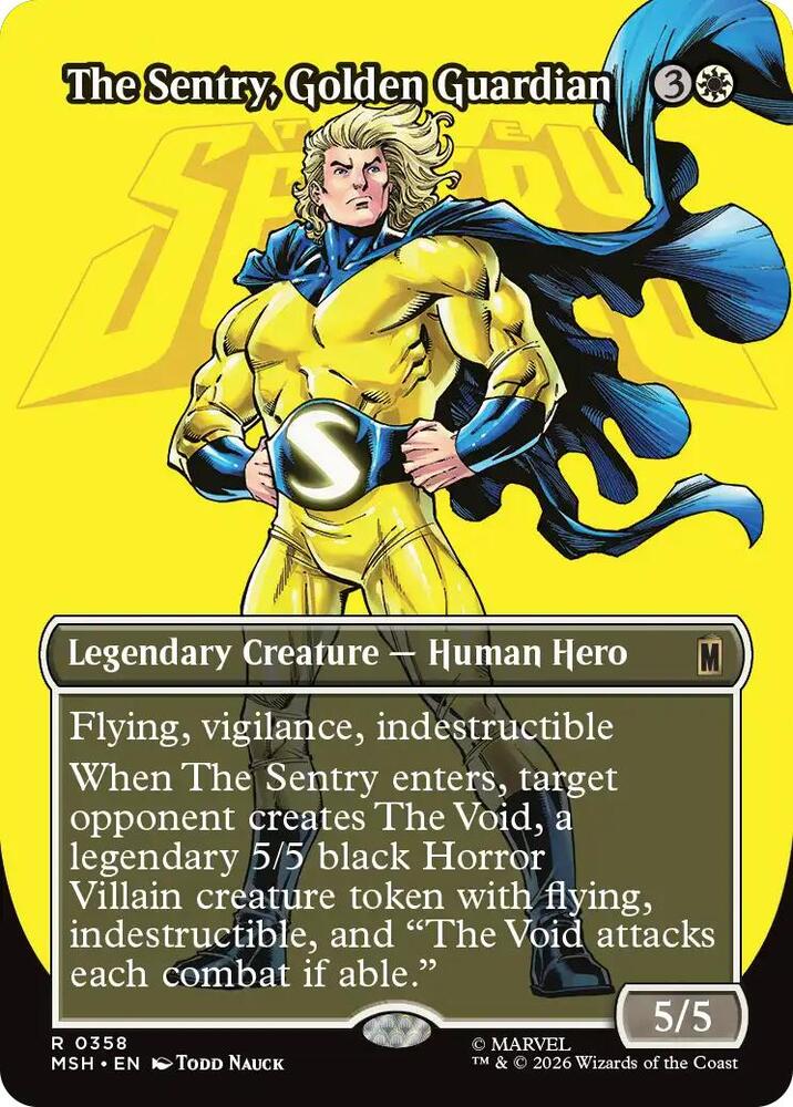 The Sentry, Golden Guardian 358 (Marvel Super Heroes)  - Borderless