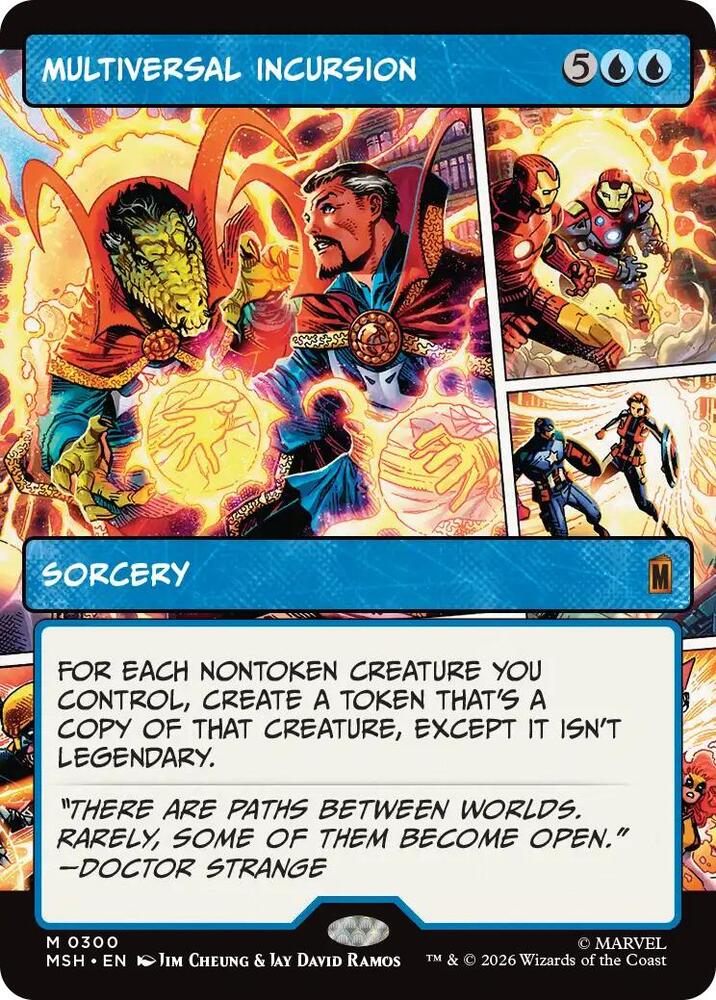 Multiversal Incursion 300 (Marvel Super Heroes)  - Showcase Foil