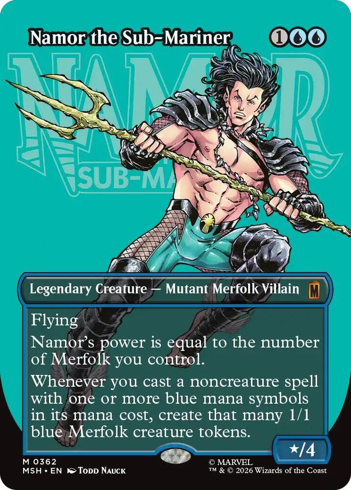 Namor the Sub-Mariner 362 (Marvel Super Heroes)  - Borderless Foil