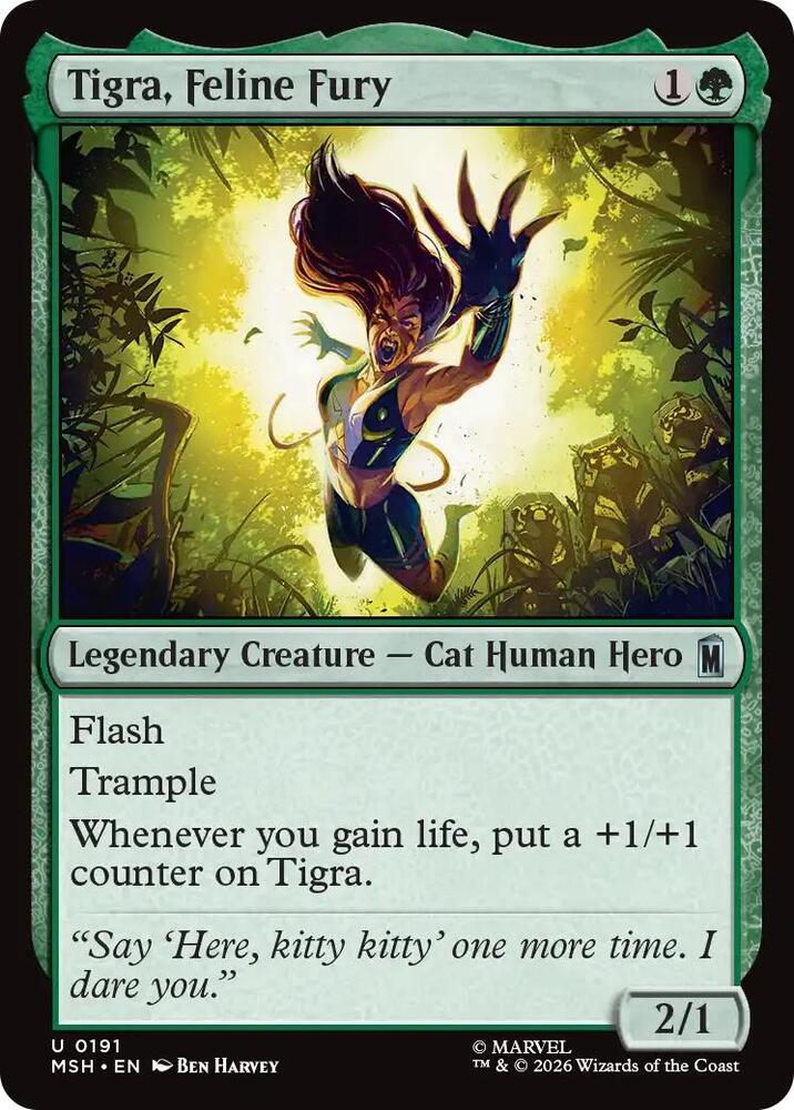 Tigra, Feline Fury 191 (Marvel Super Heroes)  - Foil