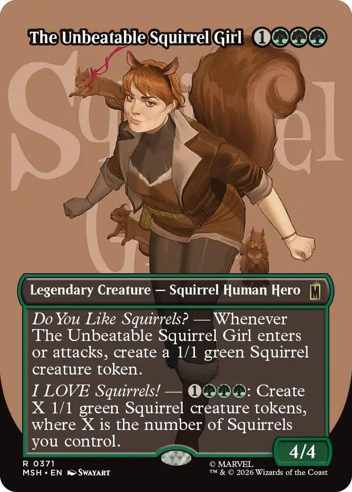The Unbeatable Squirrel Girl 371 (Marvel Super Heroes)  - Borderless Foil