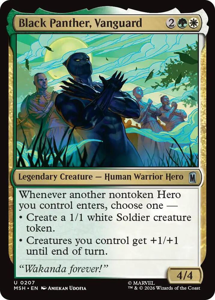 Black Panther, Vanguard 207 (Marvel Super Heroes)  - Foil