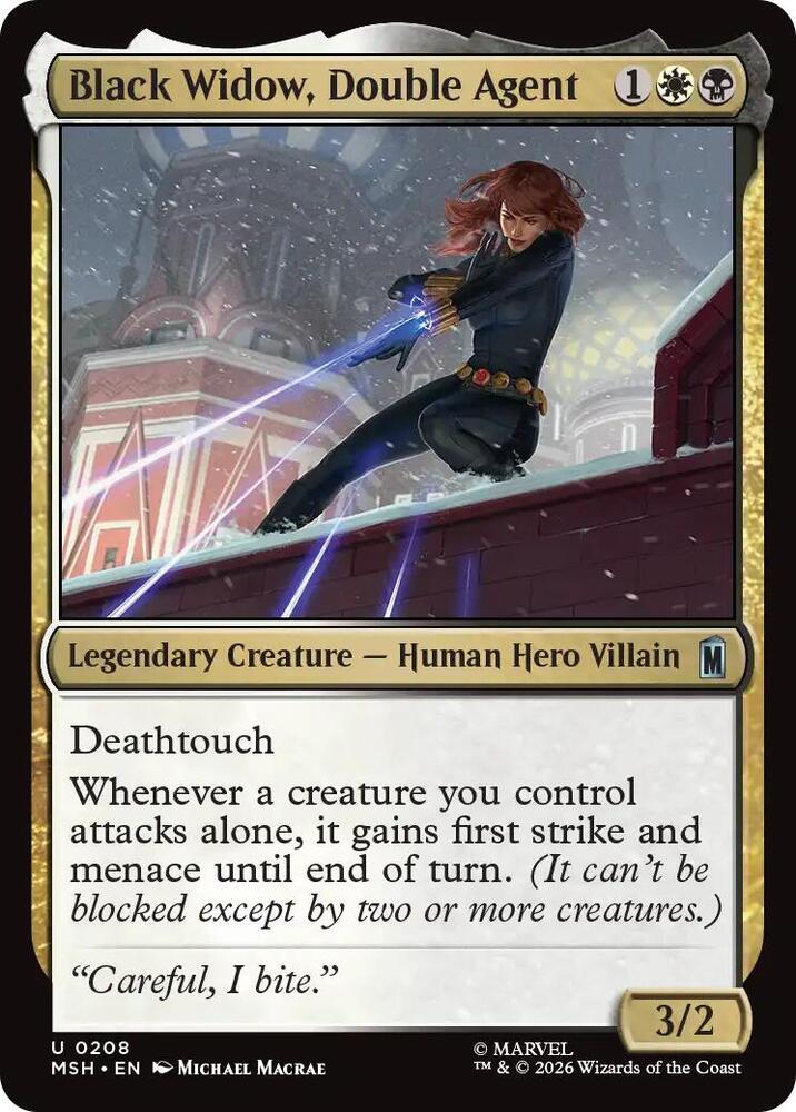 Black Widow, Double Agent 208 (Marvel Super Heroes)  - Foil
