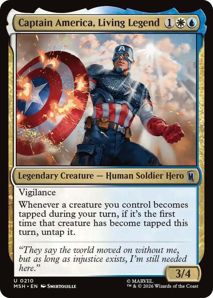 Captain America, Living Legend 210 (Marvel Super Heroes)  - Foil