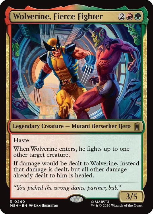 Wolverine, Fierce Fighter 240 (Marvel Super Heroes)  - Foil
